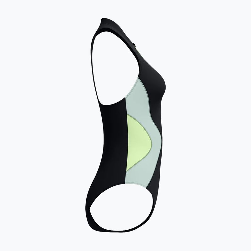 Купальник суцільний жіночий Speedo Ocean Flex Zip black/pale clover 9
