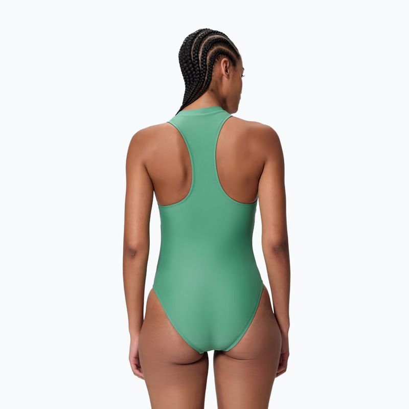 Купальник суцільний жіночий Speedo Ocean Flex Zip fortune green/pale clover 2