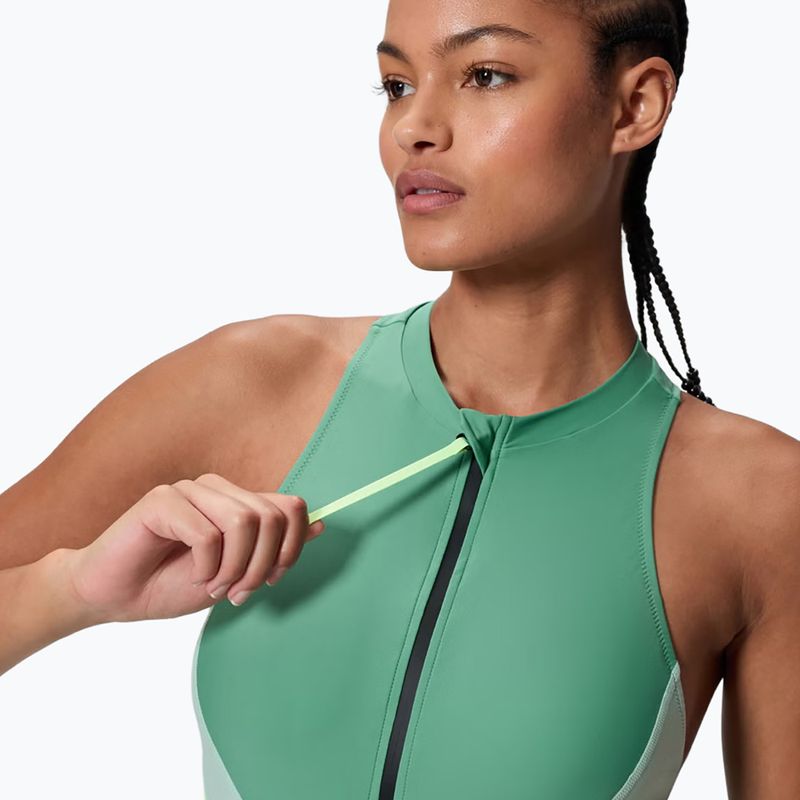 Купальник суцільний жіночий Speedo Ocean Flex Zip fortune green/pale clover 4