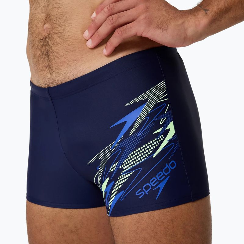 Плавки-боксерки чоловічі Speedo Medley Logo Aquashort peacoat/deep sapphire 6