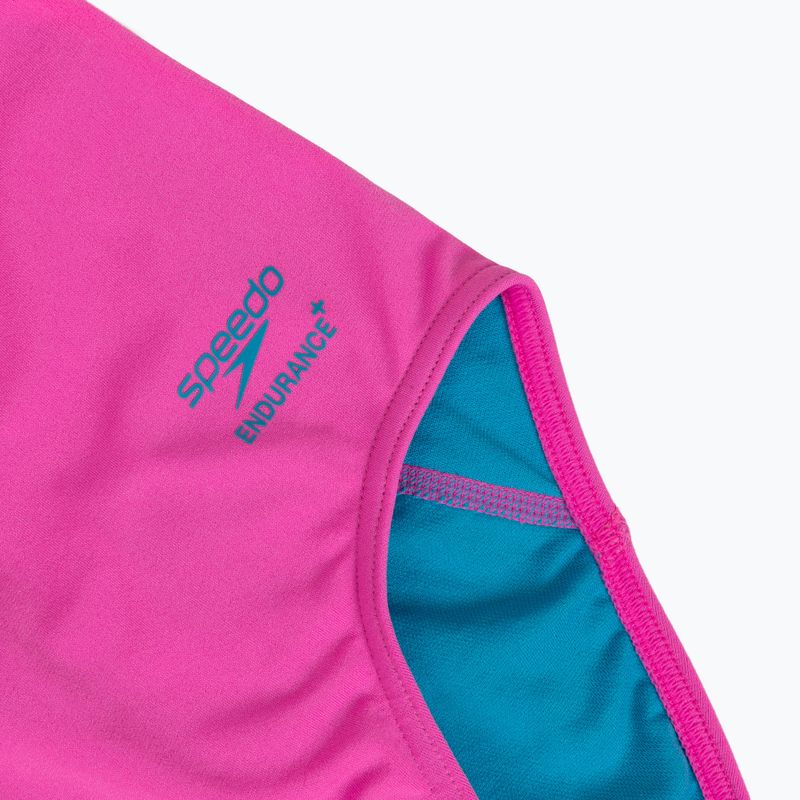 Купальник суцільний жіночий Speedo Solid Powerback neon flamingo 3
