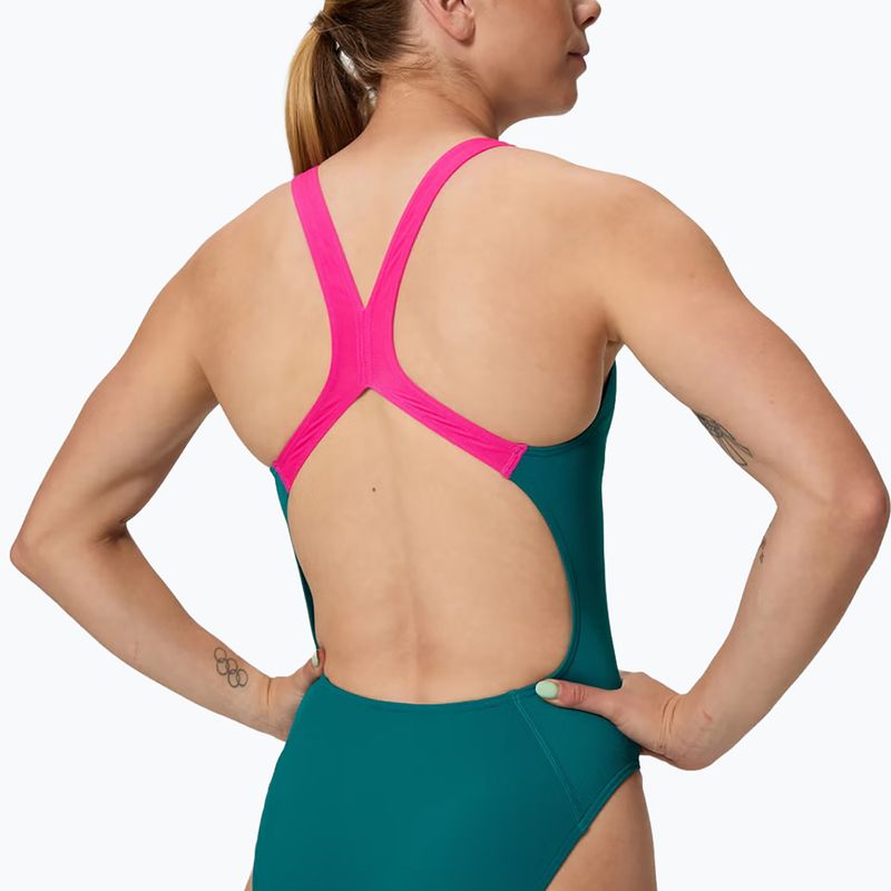 Купальник суцільний жіночий Speedo Solid Powerback peacock 4