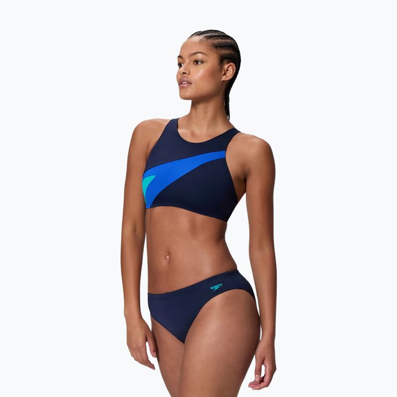Купальник роздільний жіночий Speedo Hyperboom Butterfly Back peacoat/deep sapphire 3