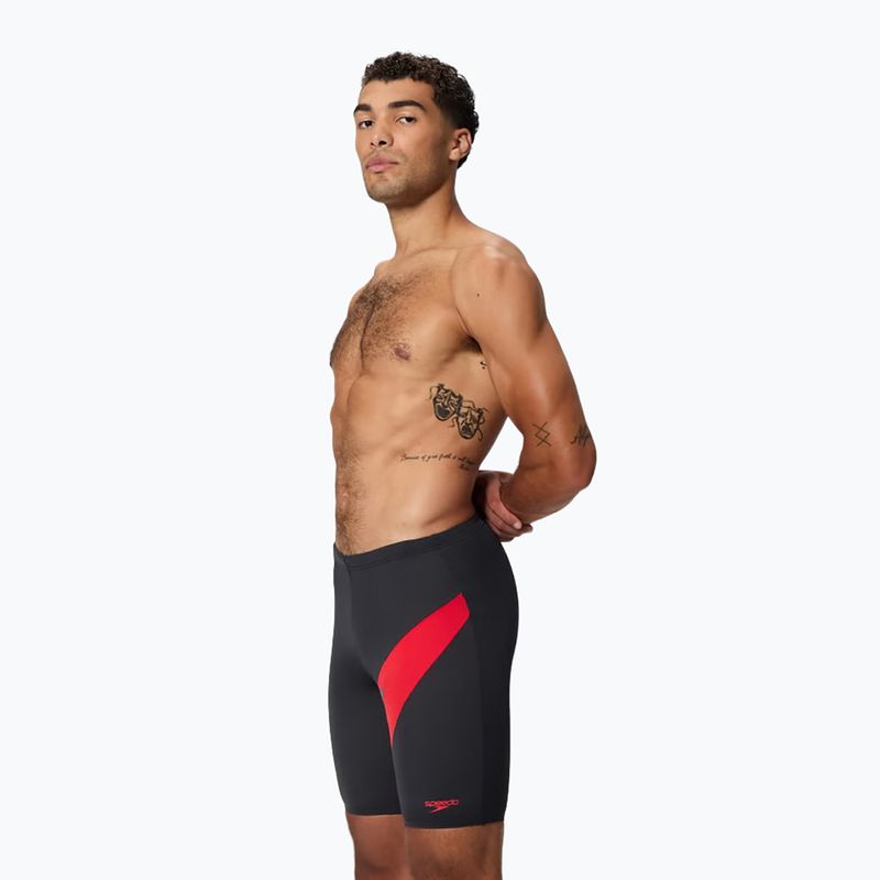 Джамери чоловічі Speedo Hyperboom anthracite/high risk red 2