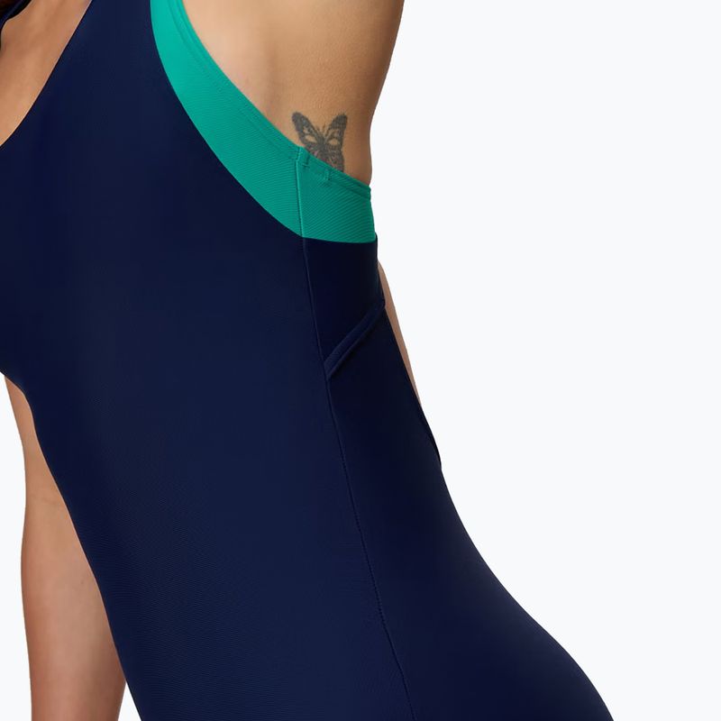Купальник суцільний жіночий Speedo Colorblock Racerback peacoat/peacock teal 5