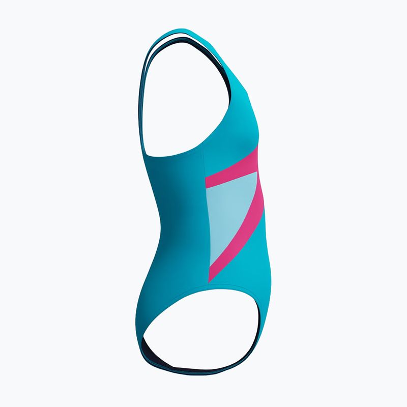 Купальник суцільний дитячий Speedo Hyperboom Butterfly Back mayan blue/margarita pink 4