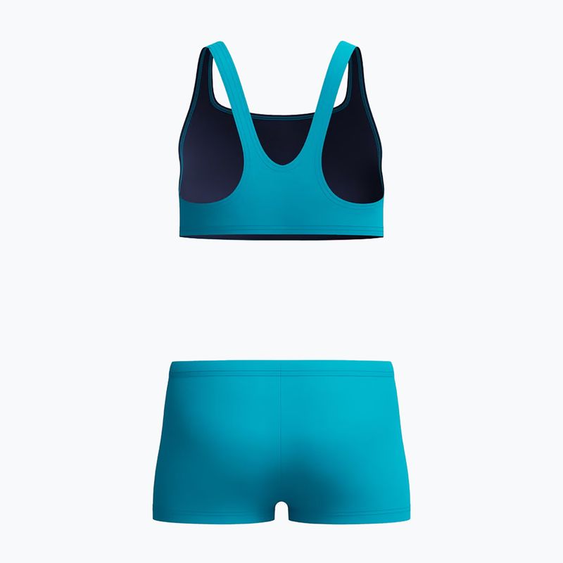 Купальник роздільний дитячий Speedo Hyperboom Butterfly Back mayan blue/margarita pink 2