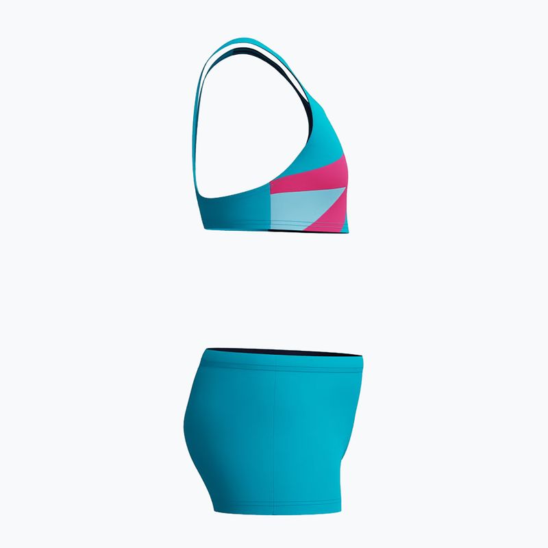 Купальник роздільний дитячий Speedo Hyperboom Butterfly Back mayan blue/margarita pink 4