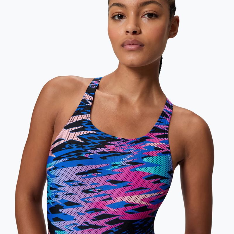 Купальник суцільний жіночий Speedo Hyperboom Print Medalist anthracite 4