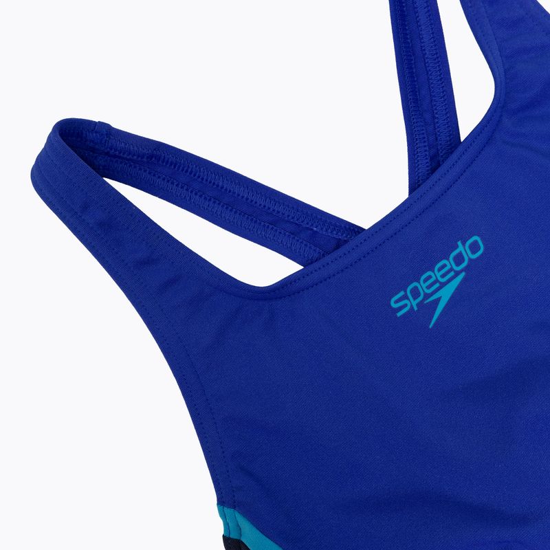 Купальник суцільний жіночий Speedo Solid Splice Medalist sapphire/peacoat 3