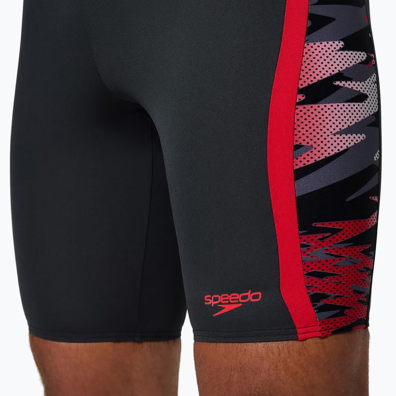 Джамери чоловічі Speedo Hyper Boom Splice anthracite/high risk red 4