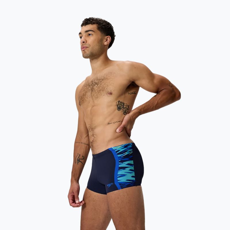 Плавки Speedo Hyperboom Splice Aquashort peacoat/deep sapphrie 3