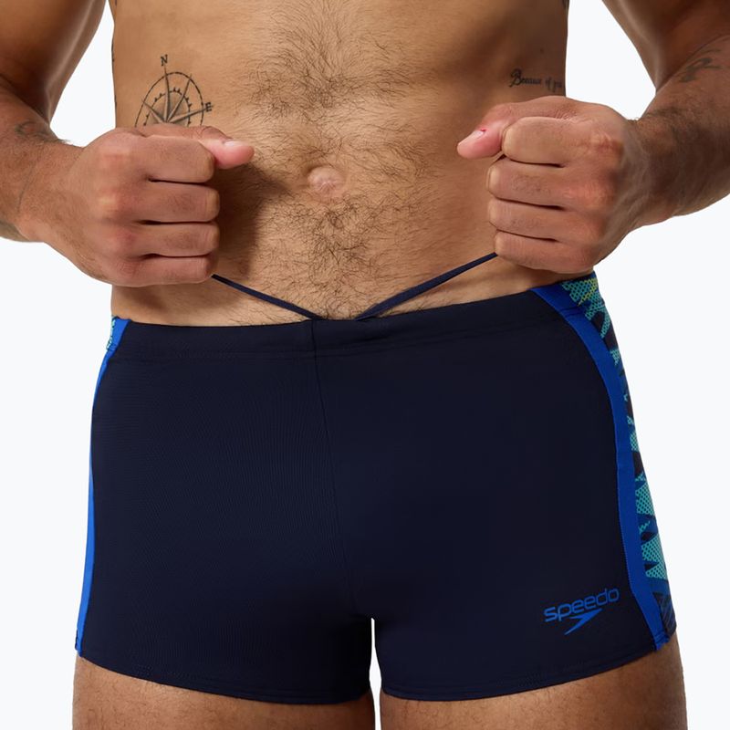 Плавки Speedo Hyperboom Splice Aquashort peacoat/deep sapphrie 4