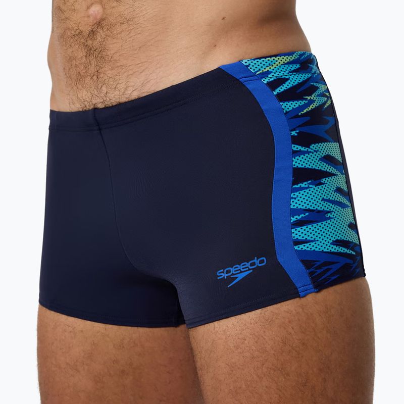 Плавки Speedo Hyperboom Splice Aquashort peacoat/deep sapphrie 5