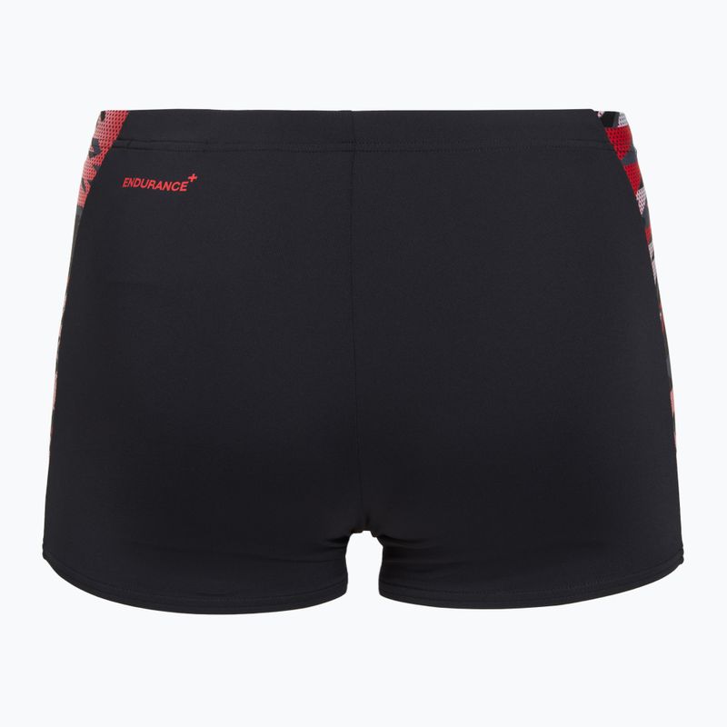 Плавки Speedo Hyperboom Splice Aquashort anthracite/high risk red 2