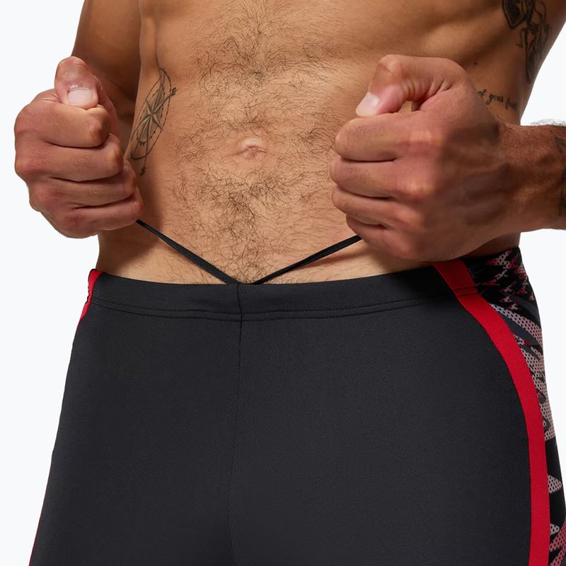 Джамери чоловічі Speedo Hyper Boom Splice Mid anthracite/high risk red 4