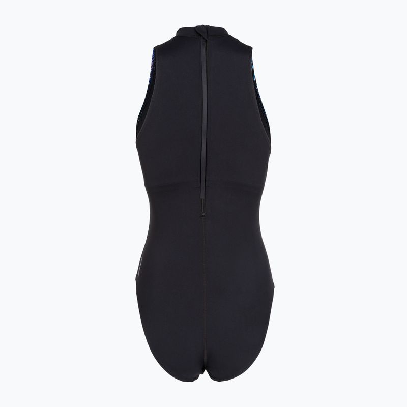 Купальник суцільний жіночий Speedo Print Hydrasuit anthracite 2