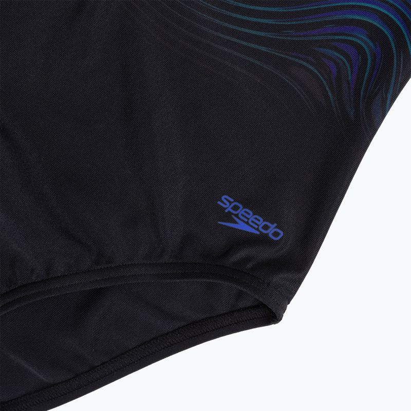 Купальник суцільний жіночий Speedo Print Hydrasuit anthracite 3