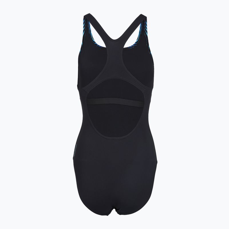 Купальник суцільний жіночий Speedo Print Medalist anthracite 2