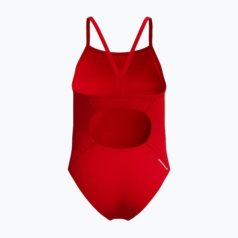 Купальник суцільний дитячий Speedo Endurance+ Logo Thinstrap high risk red 2