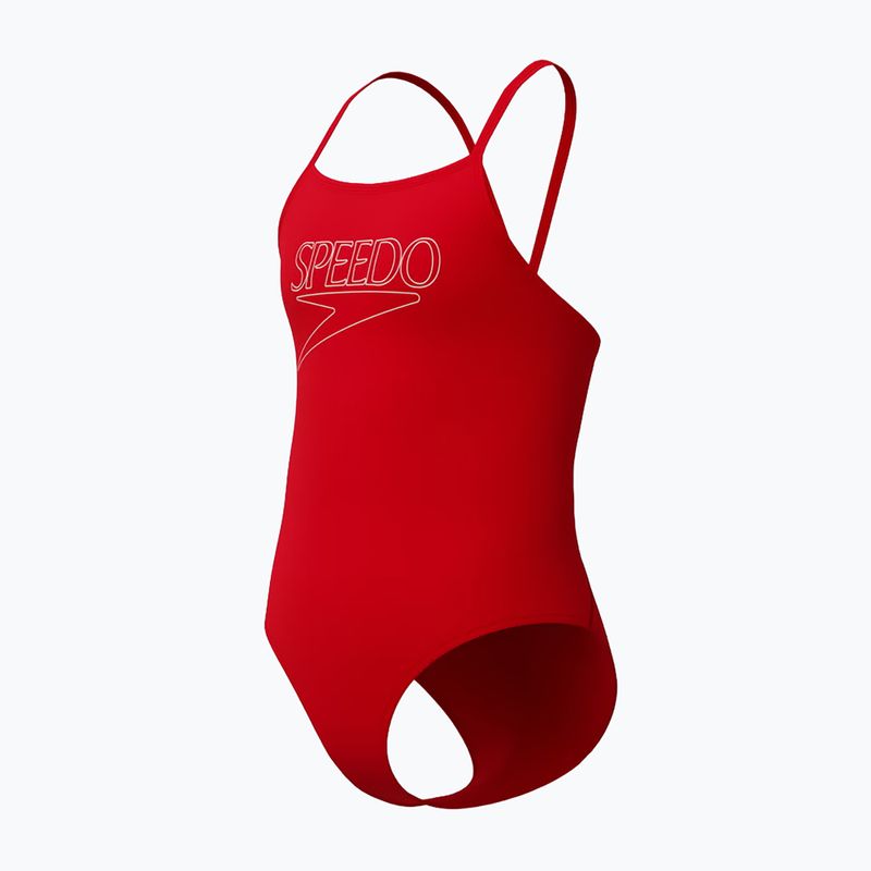 Купальник суцільний дитячий Speedo Endurance+ Logo Thinstrap high risk red 3