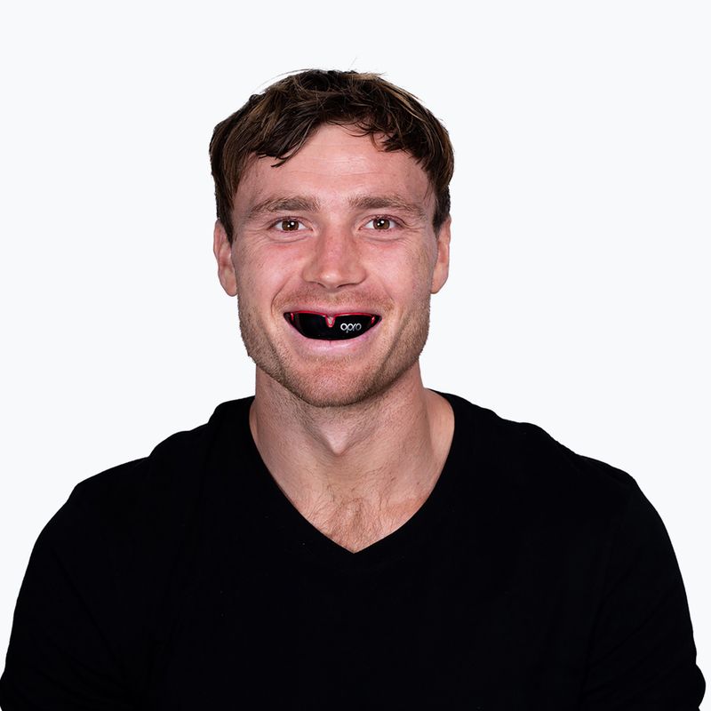 Захист щелепи Opro Silver GEN4 чорний/червоний 4