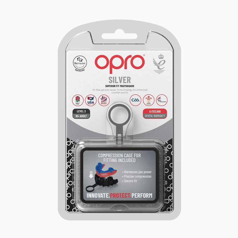 Капа Opro UFC Silver red 2