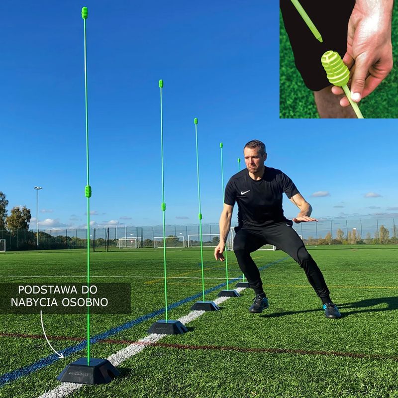 Палиці для тренувань QuickPlay Agility Poles 10 шт. green 6