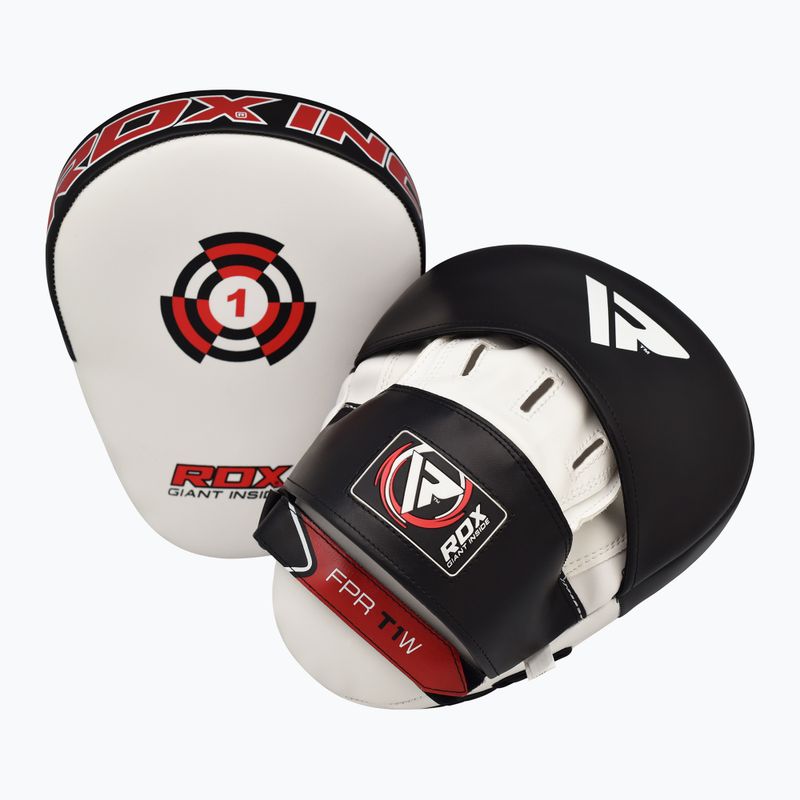 Щитки тренувальні RDX Focus Pad T1 white/black 2