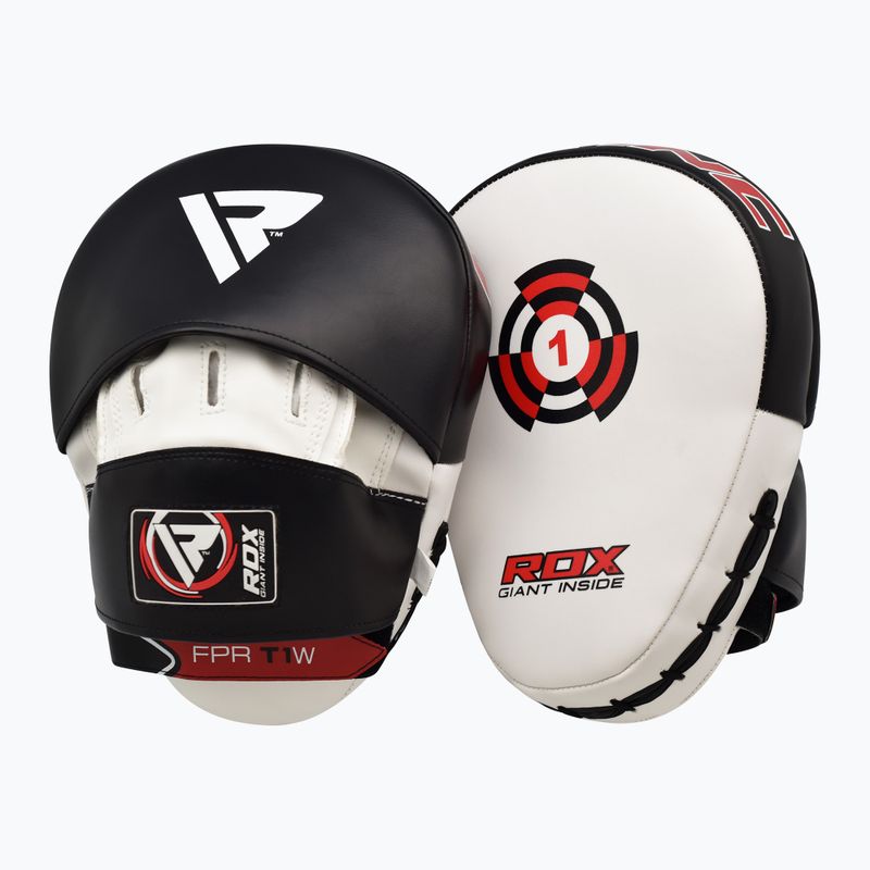 Щитки тренувальні RDX Focus Pad T1 white/black 3