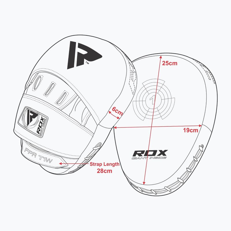 RDX Focus Pad з ремінцем білий 6