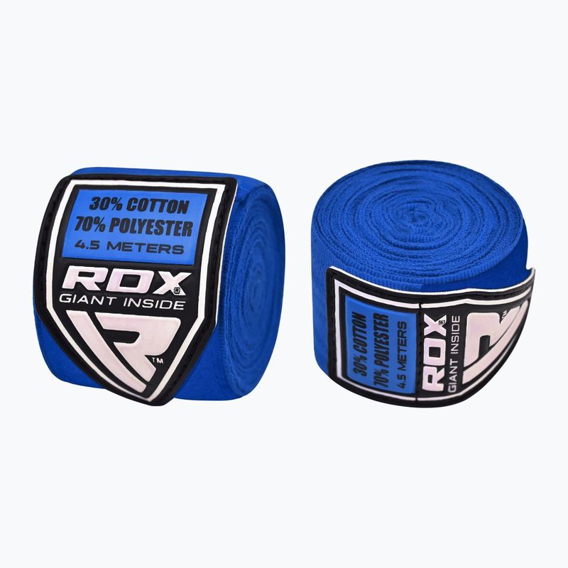 Бинти боксерські RDX Hand Wraps блакитні HWX-RU 2