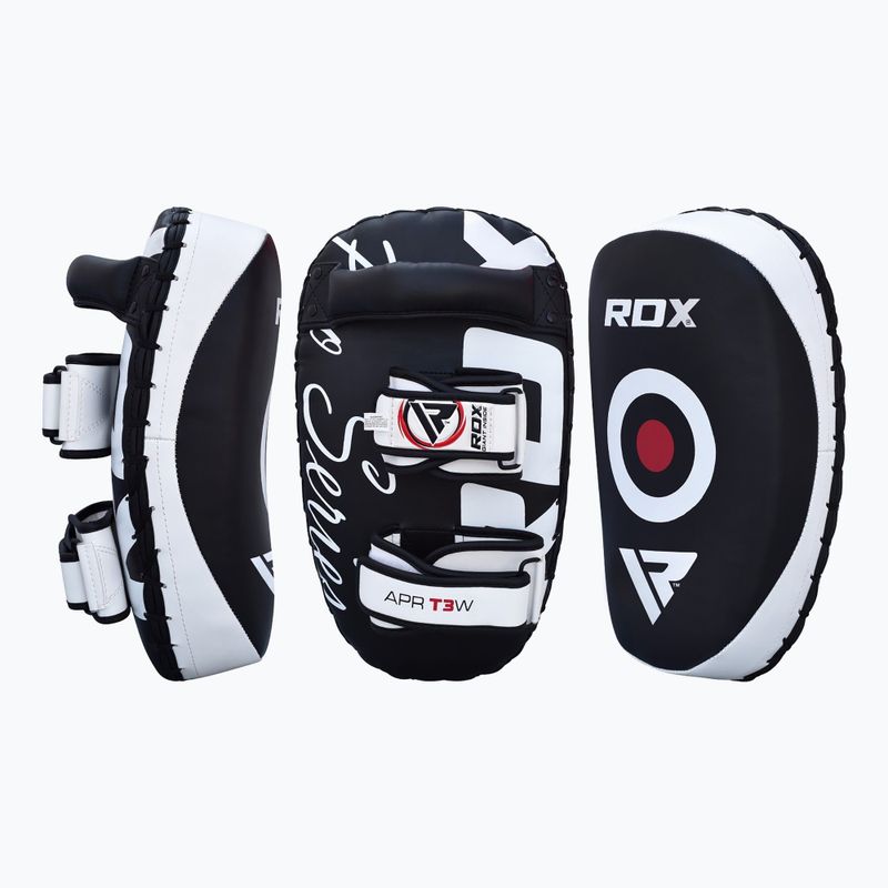 Щит для тренувань RDX T3 Muay Thai Kick Pads white/black