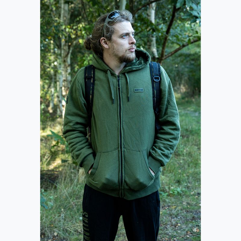 Кофта чоловіча Navitas Sherpa Zip Hoody green 4