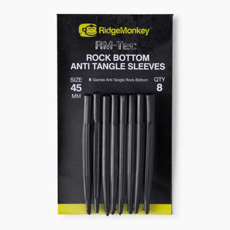 Протизакручувальні втулки RidgeMonkey Connexion Rock Bottom Tungsten Anti Tangle Sleeves коричневі RMT101