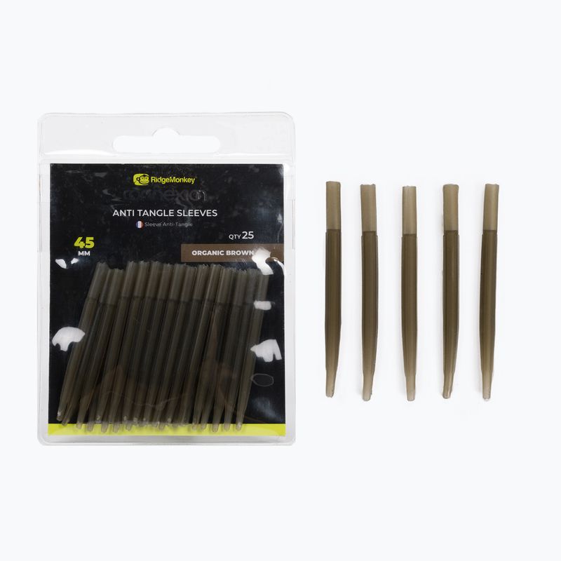 Протизакручувальні трубки RidgeMonkey Connexion Anti Tangle Sleeves коричневі RMT109