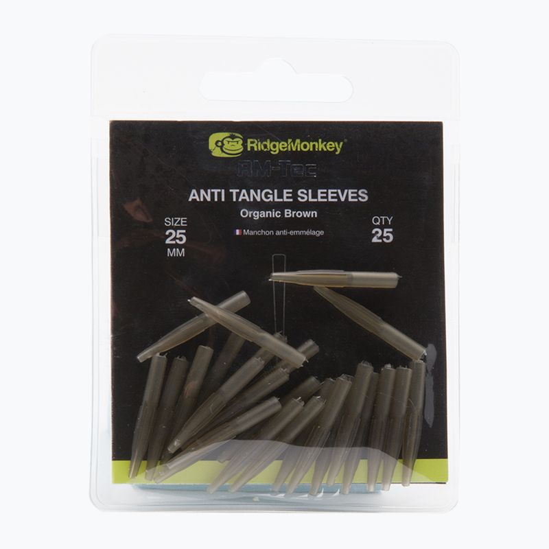 Втулки RidgeMonkey Connexion Anti Tangle Sleeves коричневі RMT110
