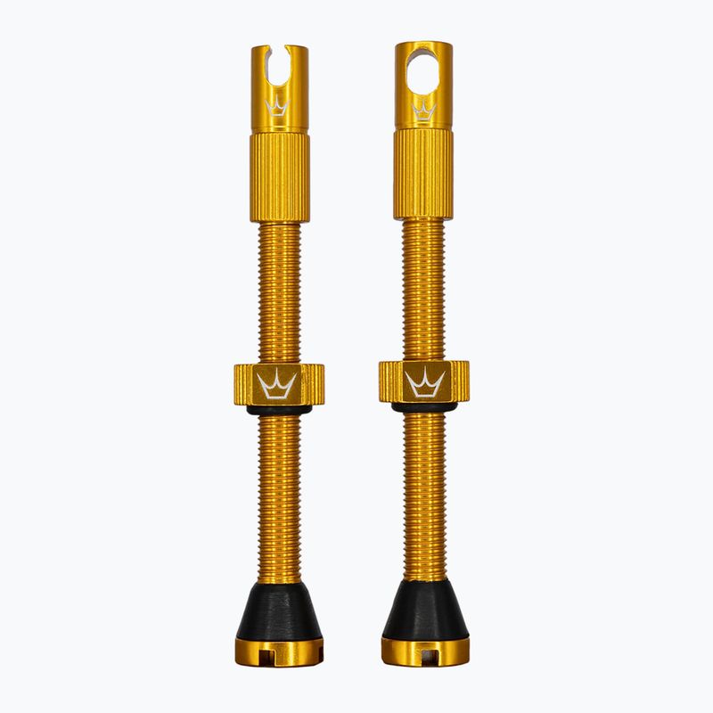 Комплект безтрубних клапанів Peaty's X Chris King MK2 Presta 60 мм золото