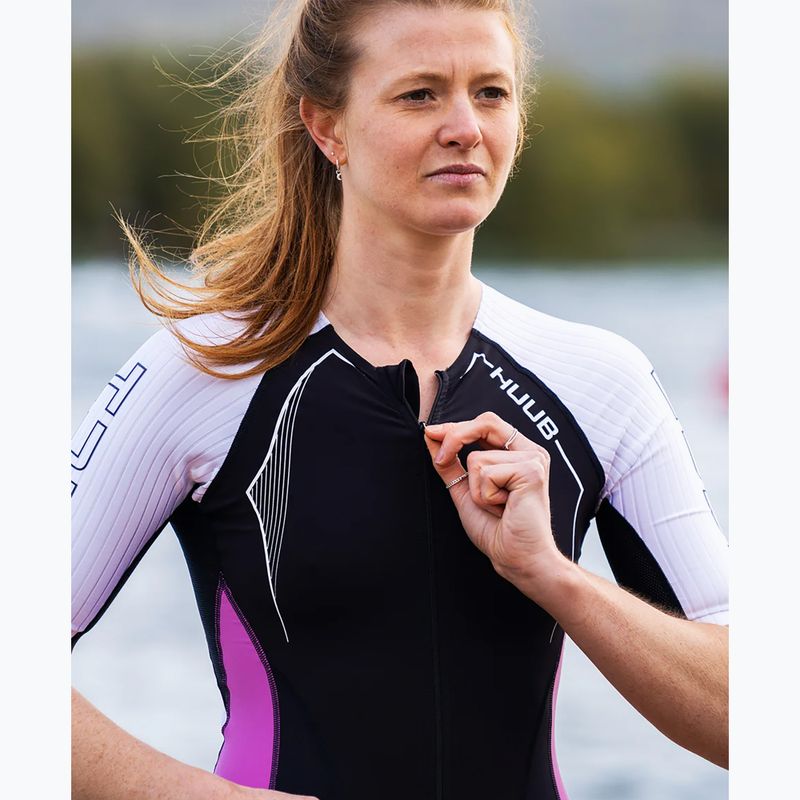 Комбінезон для триатлону жіночий HUUB Anemoi Aero Tri Suit чорно-білий ANELCSW 8