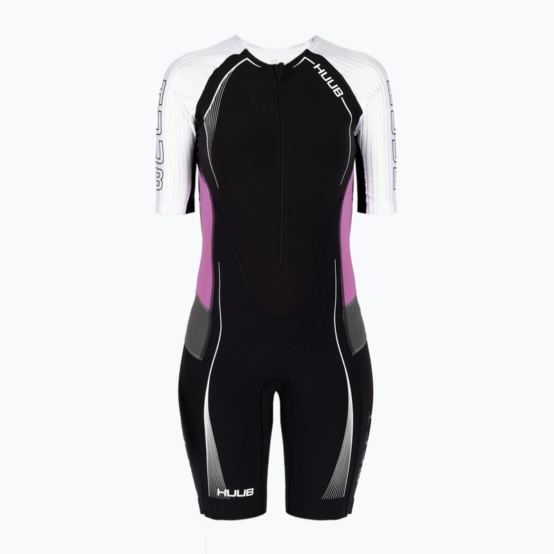 Комбінезон для триатлону жіночий HUUB Anemoi Aero Tri Suit чорно-білий ANELCSW
