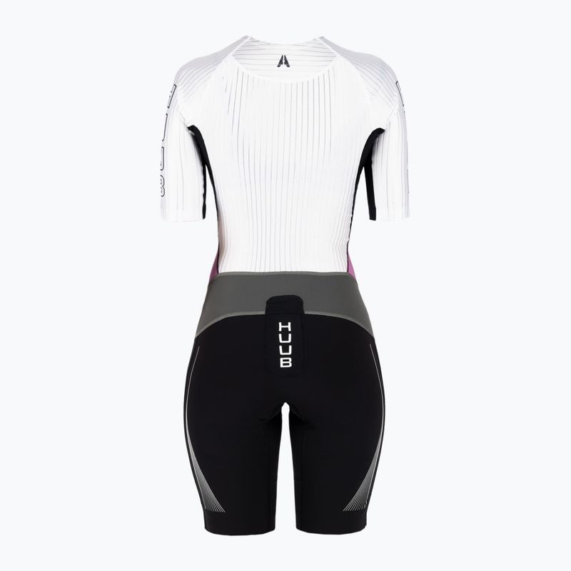 Комбінезон для триатлону жіночий HUUB Anemoi Aero Tri Suit чорно-білий ANELCSW 2