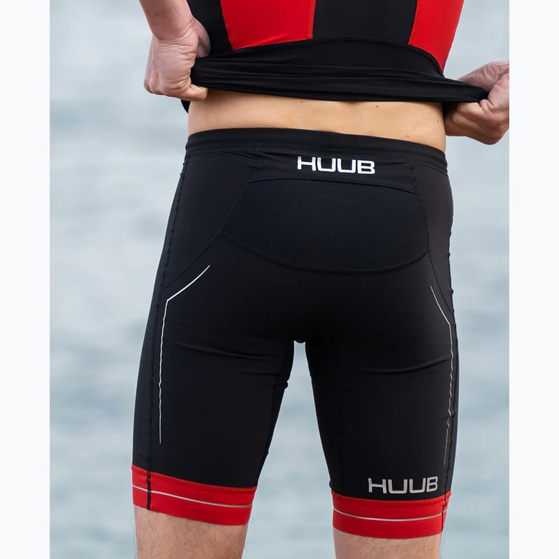 Шорти триатлонові чоловічі HUUB Race Tri Short чорно-червоні RCSH 5
