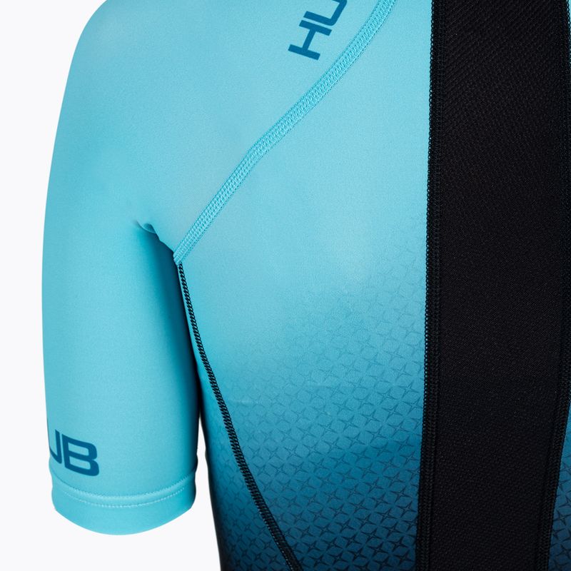 Комбінезон для триатлону жіночий HUUB Commit Long Course Suit чорно-блакитний COMWLCS 4