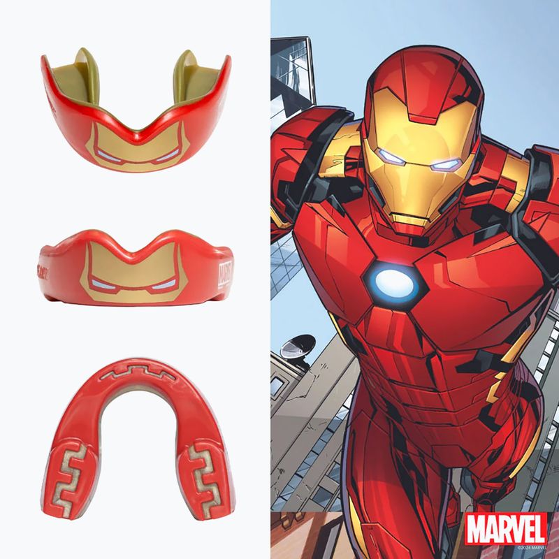 Захист щелепи дитячий SAFEJAWZ Marvel Iron Man червоний 2