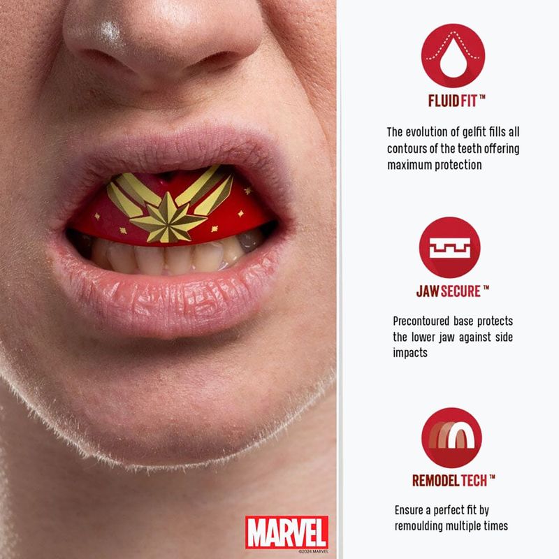 SAFEJAWZ Marvel Капітан Марвел червоний захист щелепи 4