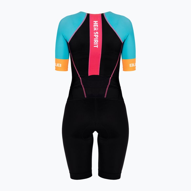 Комбінезон для триатлону жіночий HUUB Her Spirit Long Course Suit чорно-кольоровий HERSLCS 2