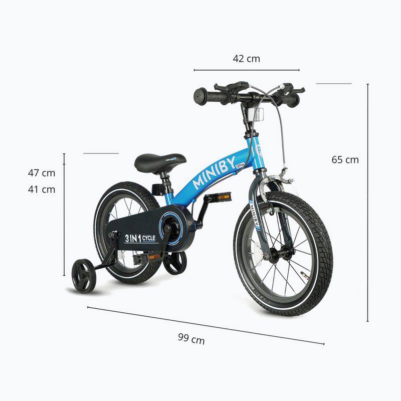 Велосипед дитячий Qplay Miniby 3in1 blue 6