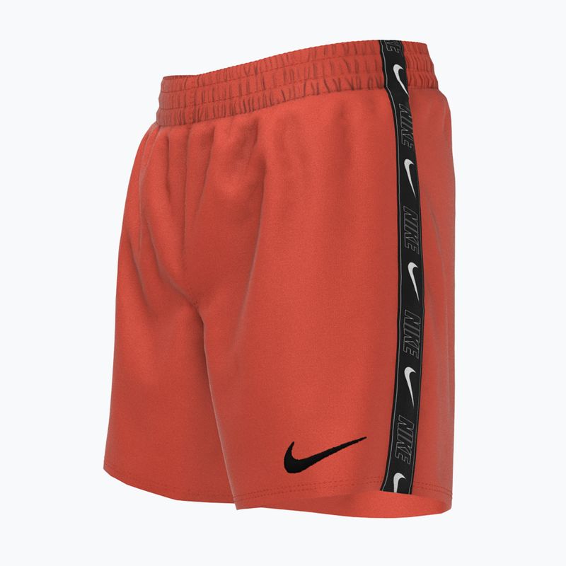 Шорти для плавання дитячі Nike Logo Tape 4'' Volley picante red 5