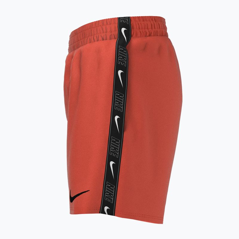 Шорти для плавання дитячі Nike Logo Tape 4'' Volley picante red 6