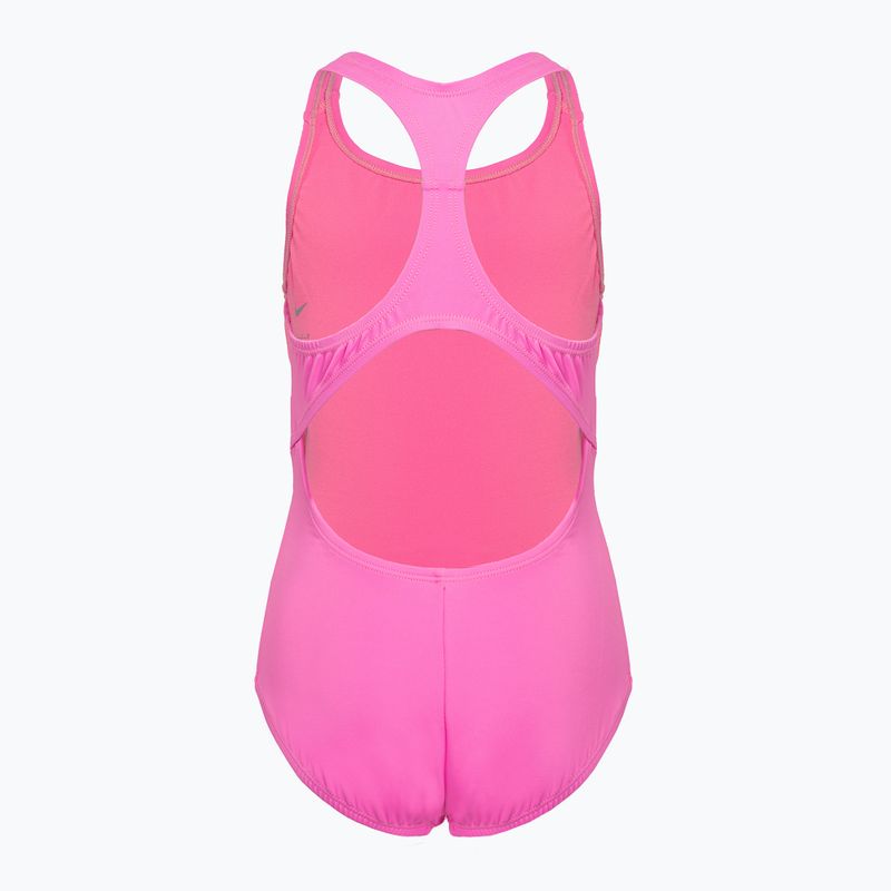 Купальник суцільний дитячий  Nike Essential Racerback рожевий NESSB711-670 2